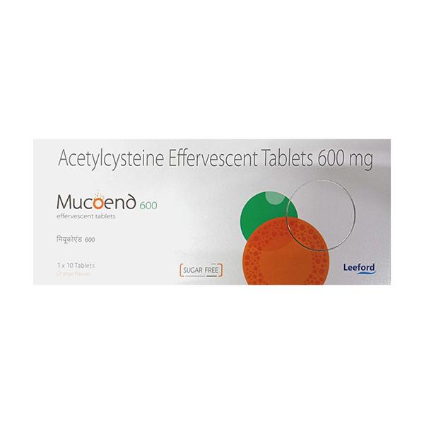 Mucoend 600 Sugar Free Orange Flavour Effervescent Tablet 10's Price ...