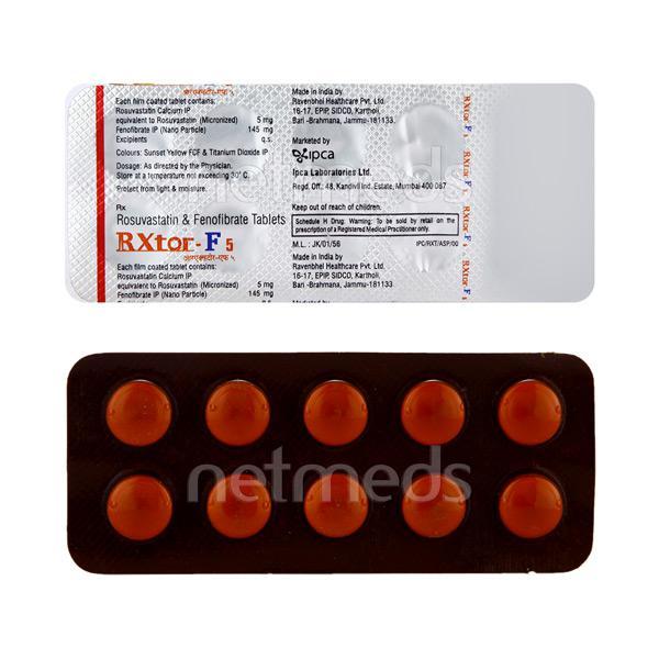 Rxtor F 5mg Tablet 10'S Price, Uses, Side effects, Substitutes | Netmeds