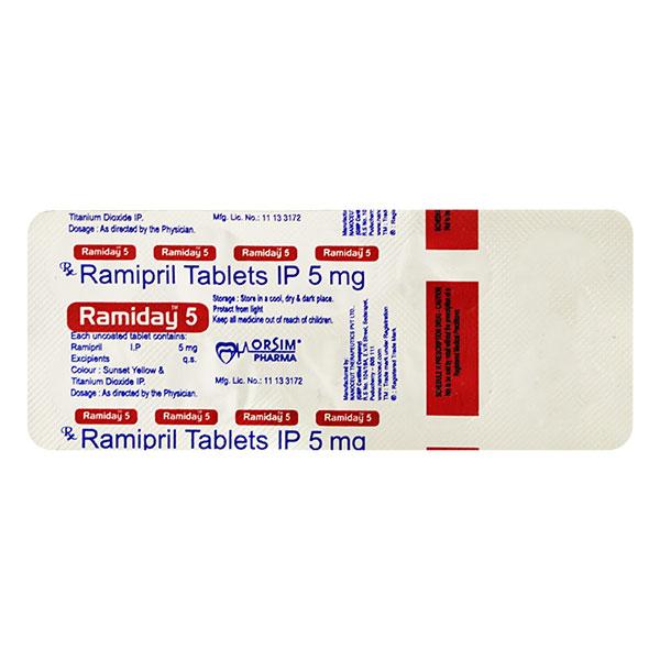 RAMIDAY 5mg Tablet 10's : Price, Uses, Side Effects | Netmeds