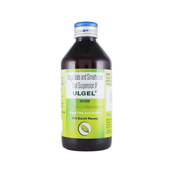 Buy ULGEL ELAICHI FLAVOUR Sugar Free Low Sodium Oral Suspension 200ml ...