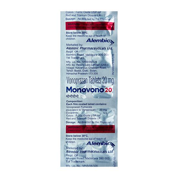 Monovono 20 Tablet 10's Price, Uses, Side effects | Netmeds