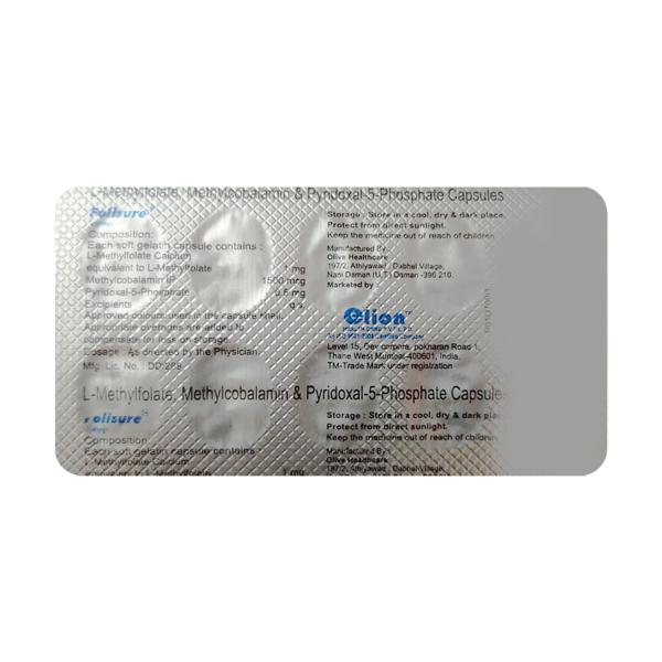 FOLISURE Capsule 10's Price, Uses, Side effects, Substitutes | Netmeds
