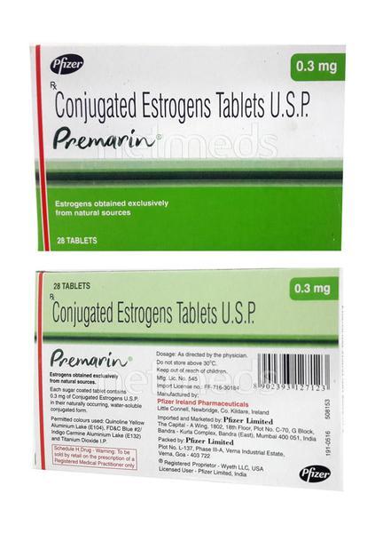 Premarin 0.3mg Tablet 28'S Price, Uses, Side effects, Substitutes | Netmeds