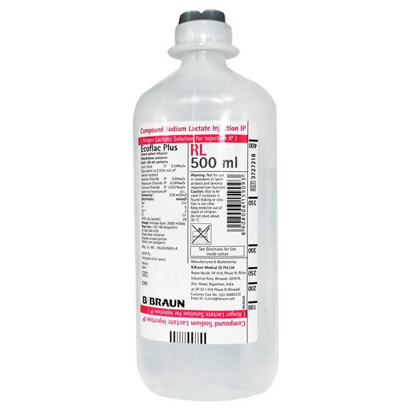 RL ECOFLAC PLUS Infusion 500ml Price, Uses, Side effects, Substitutes ...
