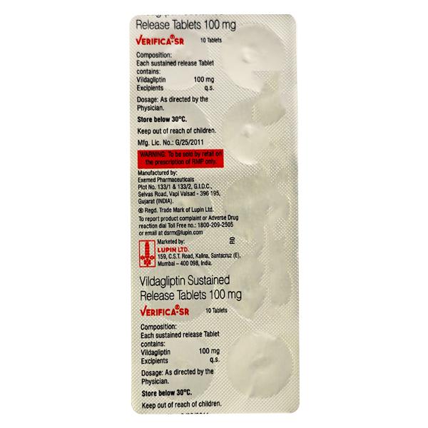 VERIFICA SR 100 Tablet 10's : Price, Uses, Side Effects | Netmeds