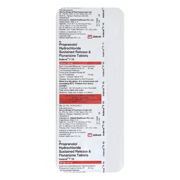 inderal 10 1 mg
