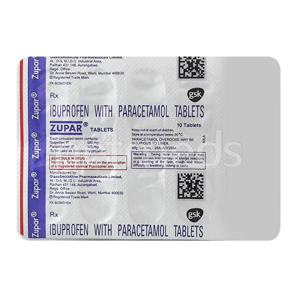 Zupar Tablet 10'S Price, Uses, Side effects, Substitutes | Netmeds
