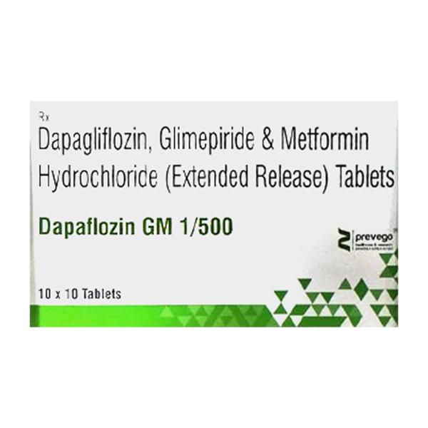 Buy DAPAFLOZIN GM 1/500 Tablet 10's Online at Upto 25% OFF | Netmeds