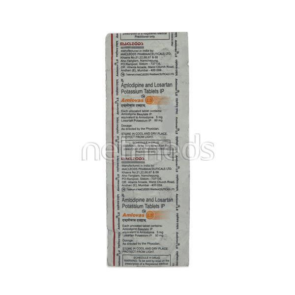 Amlovas LS Tablet 10'S : Price, Uses, Side Effects | Netmeds