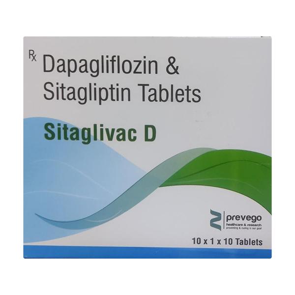 SITAGLIVAC D 50/10 Tablet 10's Price, Uses, Side effects, Substitutes ...