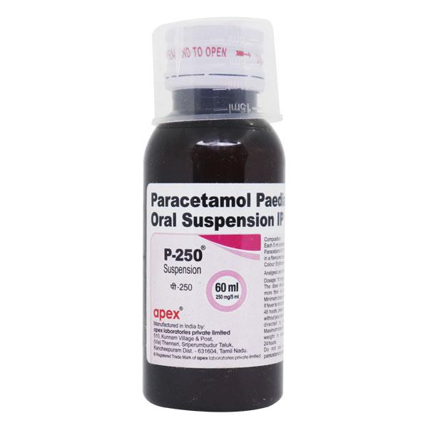 P 250mg Suspension 60ml - Price, Uses, Side Effects | Netmeds