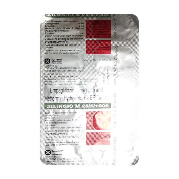 XILINGIO M 25/5/1000 Tablet 10's