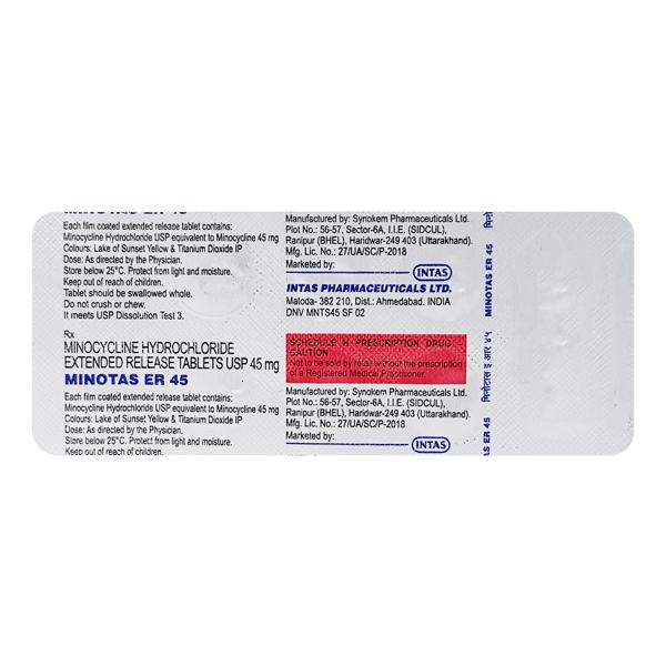 minotas er 45mg tablet