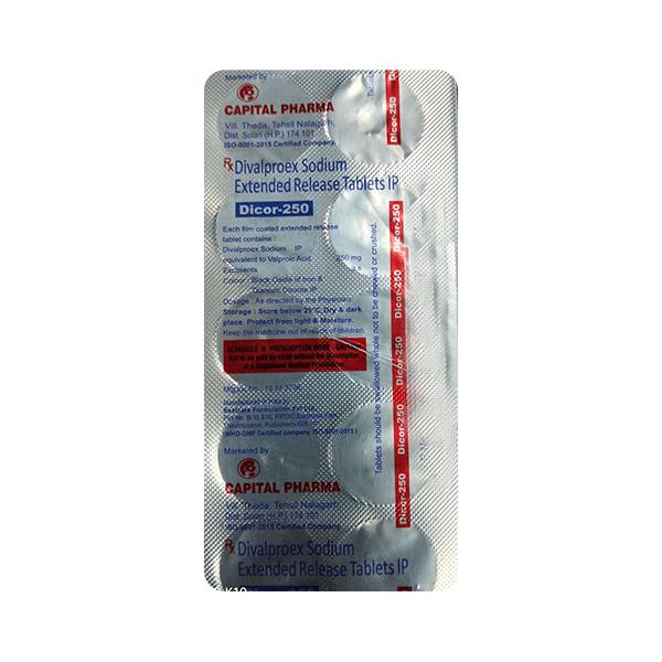 DICOR 250 Tablet 10's Price, Uses, Side effects, Substitutes | Netmeds