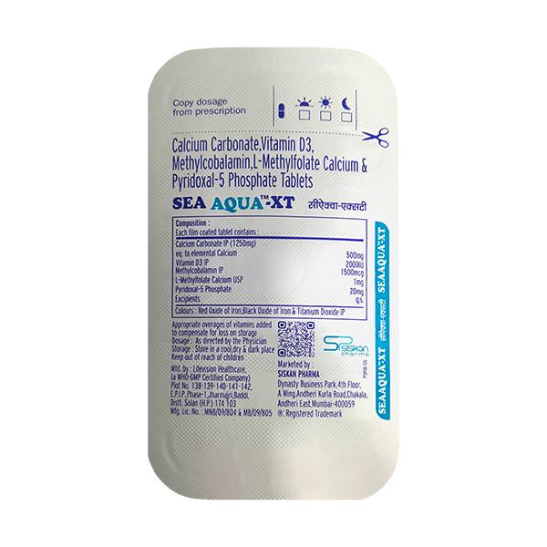 Seaaqua XT Tablet 15's Price, Uses, Side effects | Netmeds