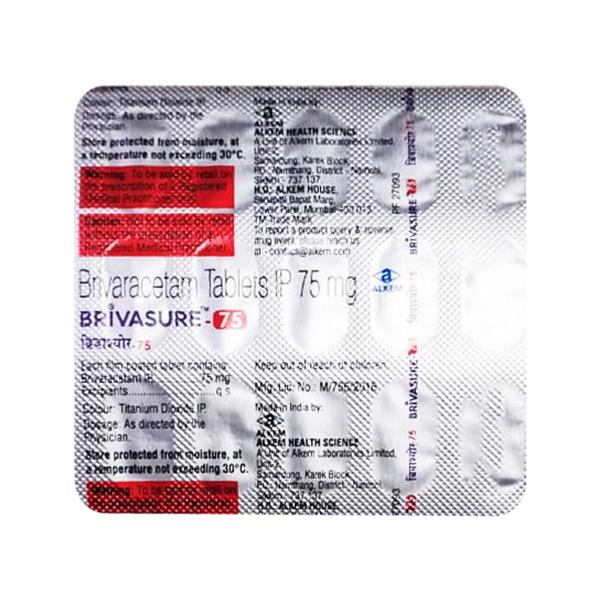 Brivasure 75 Tablet 15's Price, Uses, Side effects | Netmeds
