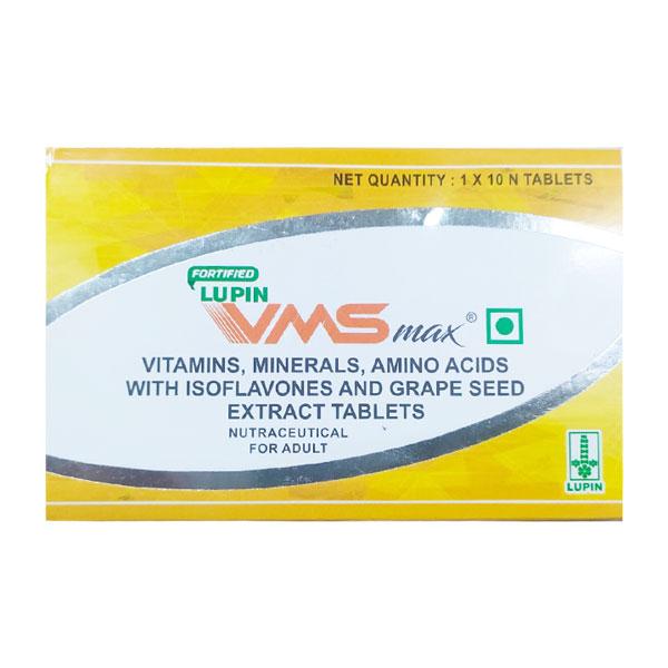 VMS MAX Tablet 10's Price, Uses, Side effects, Substitutes | Netmeds