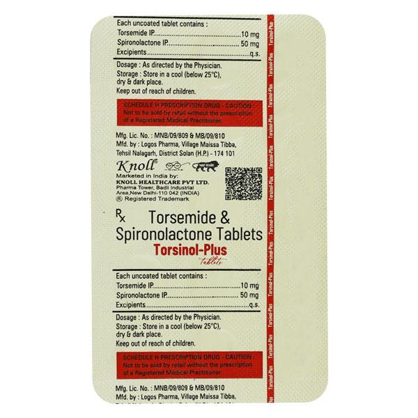 Buy TORSINOL PLUS Tablet 15's Online at Upto 25% OFF | Netmeds