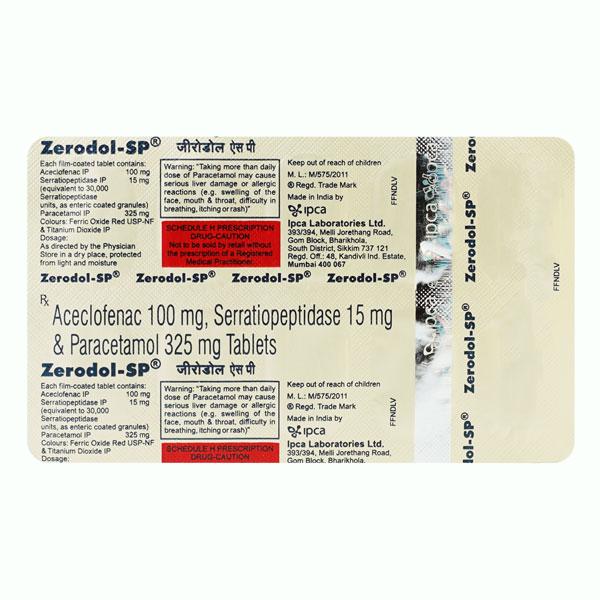 zerodol-sp tablet