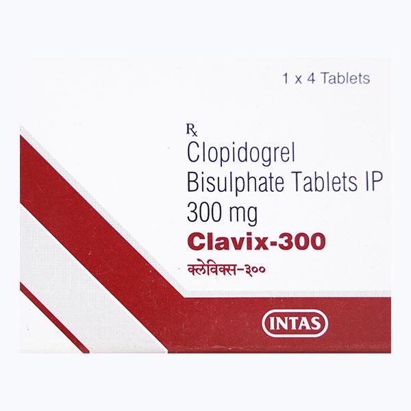 Clavix 300mg Tablet 4'S Price, Uses, Side effects, Substitutes | Netmeds