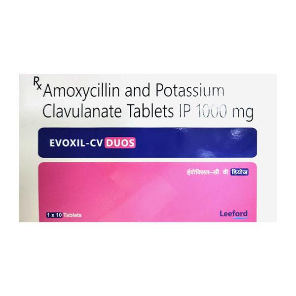 Evoxil CV Duos Tablet 10's Price, Uses, Side effects | Netmeds