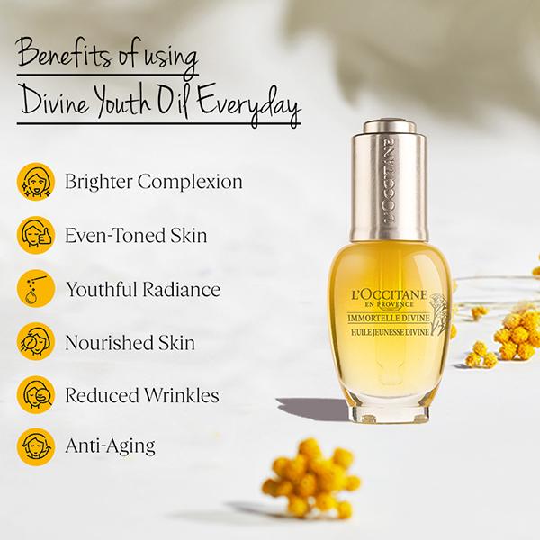 Buy L'Occitane Immortelle Divine Youth Oil 15 ml Online at Best