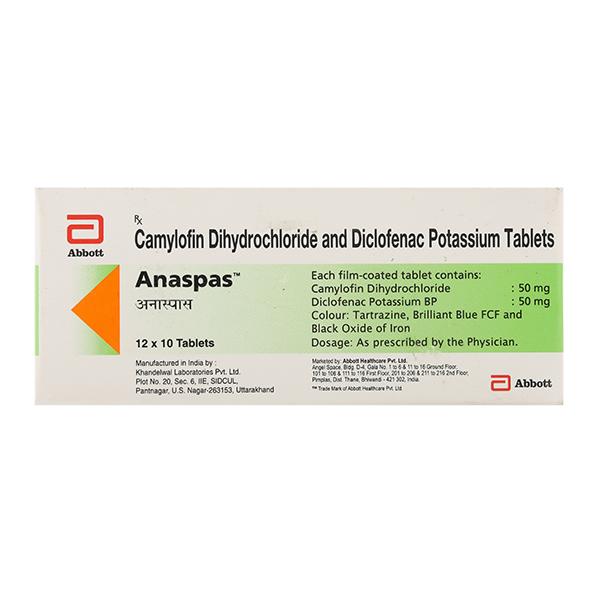 Anaspas Tablet 10'S : Price, Uses, Side Effects | Netmeds