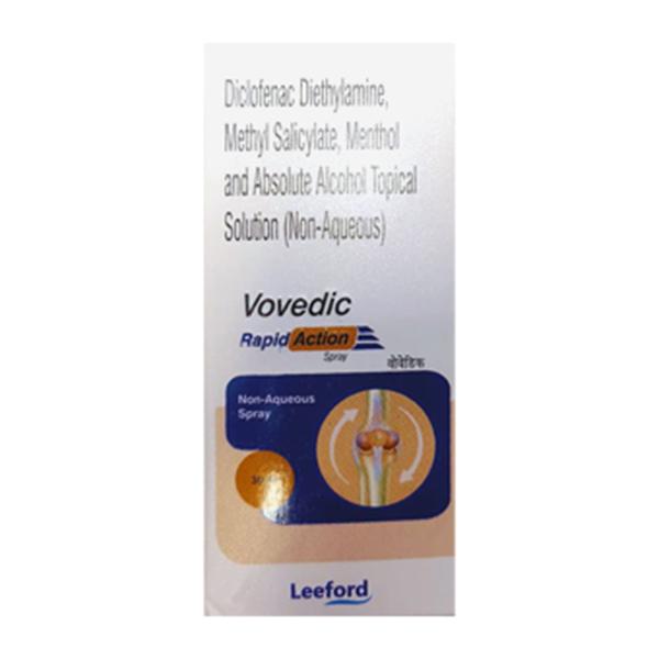 Vovedic Rapid Action Spray 30ml Price, Uses, Side effects | Netmeds