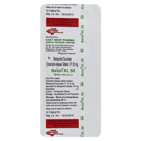 Belol XL 50mg Tablet 10'S : Price, Uses, Side Effects | Netmeds