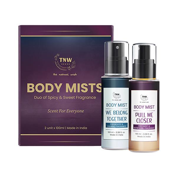 Buy Tnw The Natural Wash Body Mists Duo of Sweet and Spicy Fragrance ...