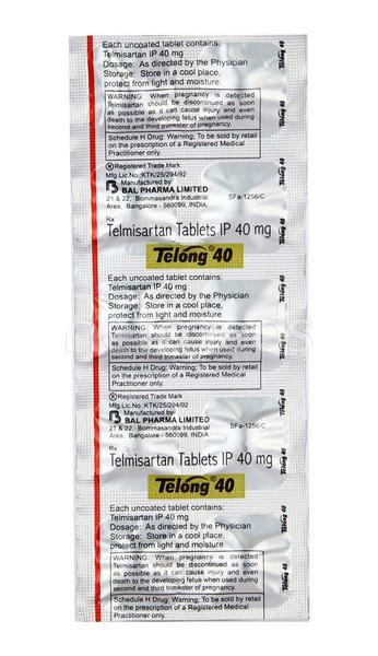 Telong 40mg Tablet 10'S : Price, Uses, Side Effects | Netmeds