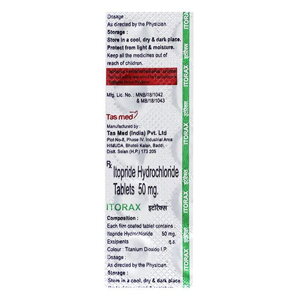 ITORAX 50mg Tablet 10's Price, Uses, Side effects, Substitutes | Netmeds