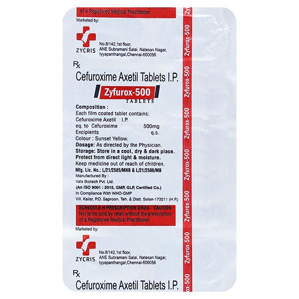 ZYFUROX 500 Tablet 10's : Price, Uses, Side Effects | Netmeds
