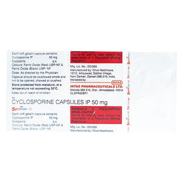 sprintas 50mg capsule