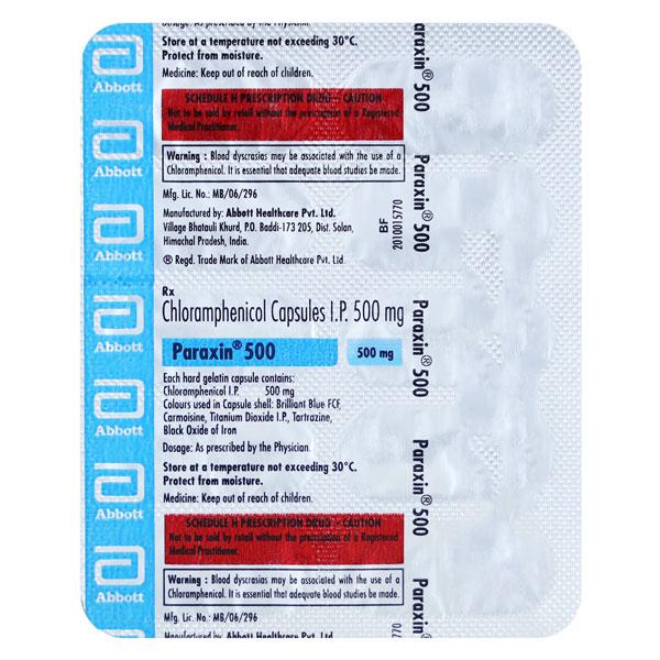 paraxin 500mg capsule