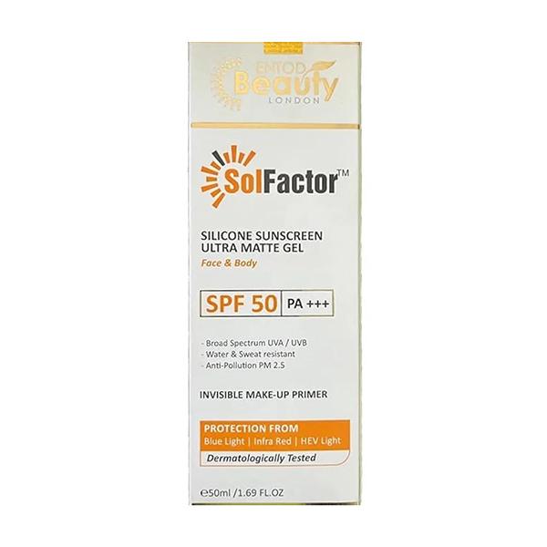 Solfactor SPF 50 PA+++ Silicone Sunscreen Ultra Matte Gel 50ml Price ...