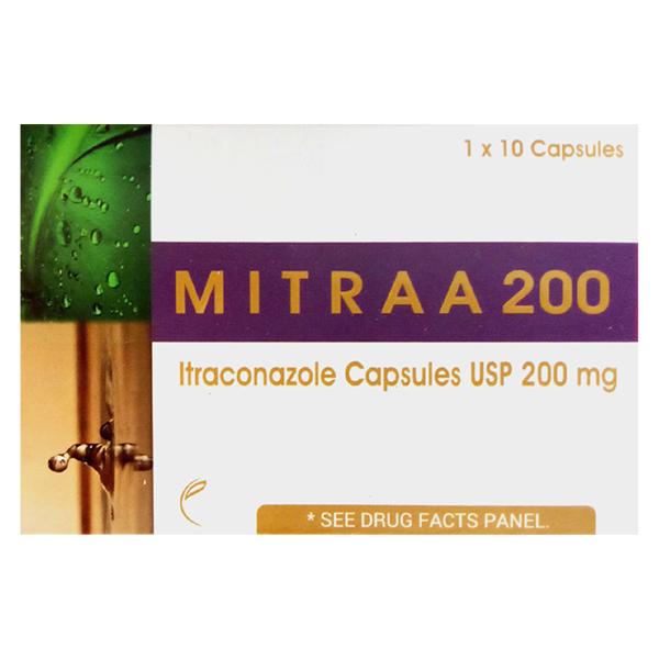 MITRAA 200 Capsule 10's Price, Uses, Side effects, Substitutes | Netmeds