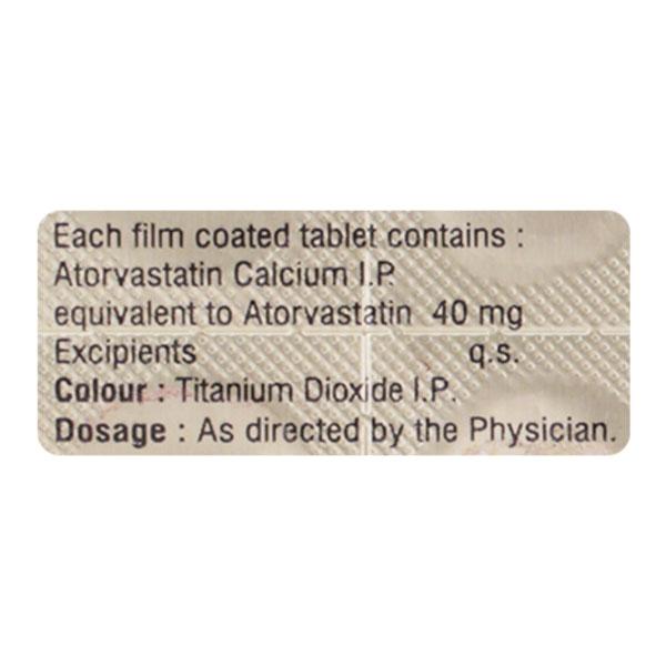 Atorin 40mg Tablet 10'S Price, Uses, Side effects, Substitutes | Netmeds