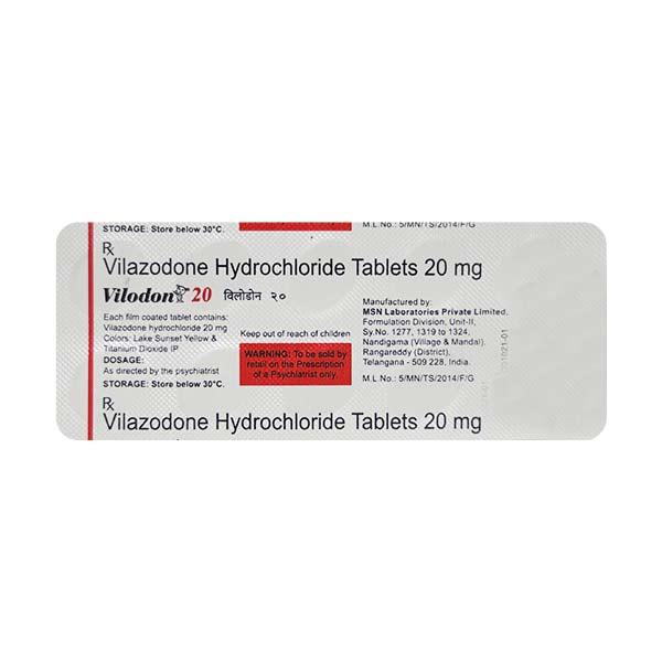 Vilodon 20mg Tablet 10'S : Price, Uses, Side Effects | Netmeds