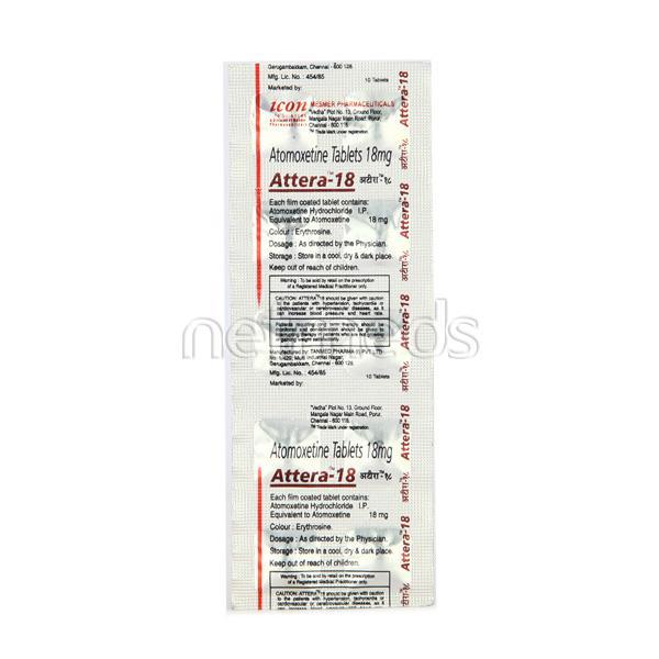 attera 18mg tablet