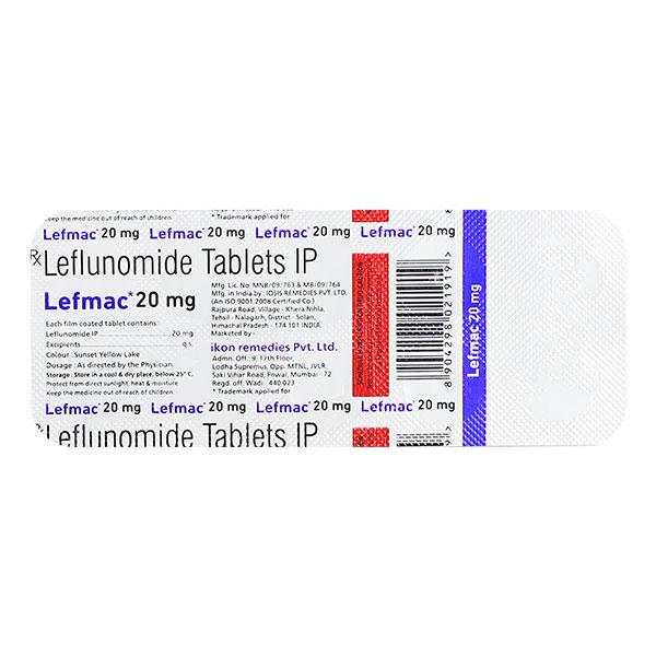 LEFMAC 20mg Tablet 10's Price, Uses, Side effects, Substitutes | Netmeds