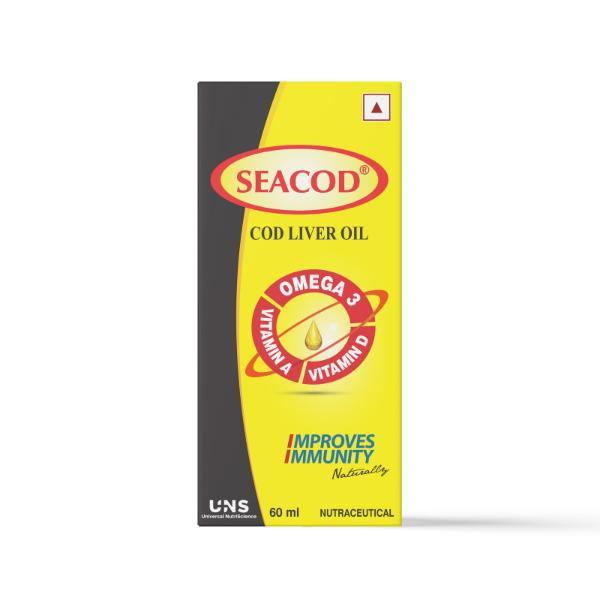 Seacod Cod Liver Oil 60 ml - Premium Omega-3 Supplement | Netmeds