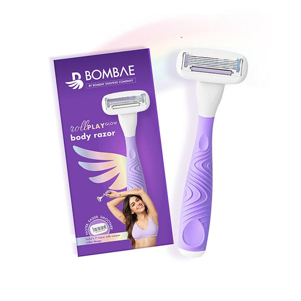Buy Bombae Rollplay Glow Hair Removal Razor with Roller for Women ...