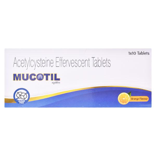 Buy MUCOTIL Effervescent Tablet 10's Online at Upto 25% OFF | Netmeds