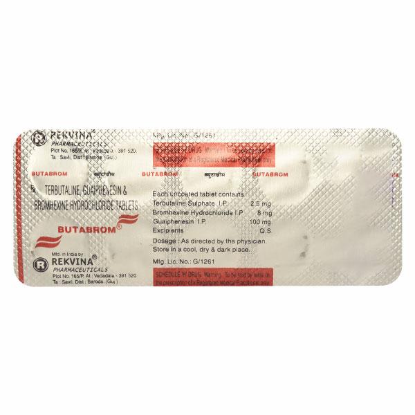 Buy BUTABROM Tablet 10's Online at Upto 25% OFF | Netmeds