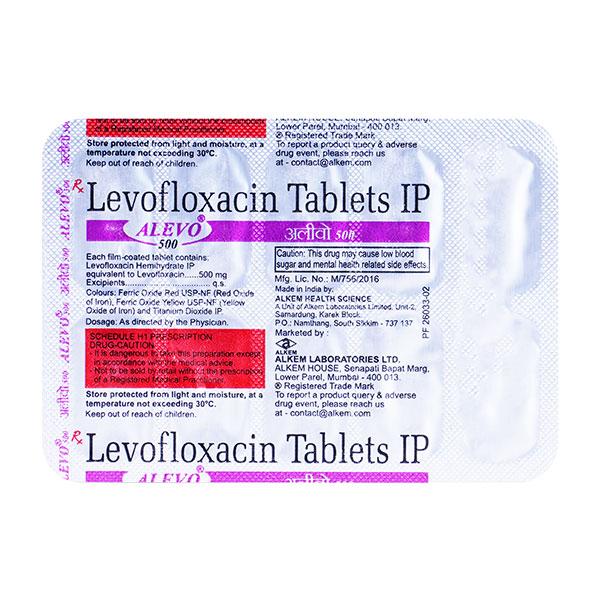 Alevo 500mg Tablet 10'S Price, Uses, Side effects, Substitutes | Netmeds