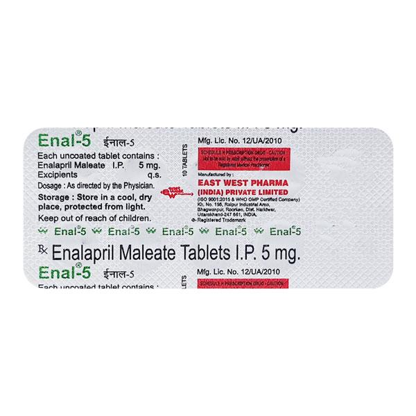 enal 5mg tablet
