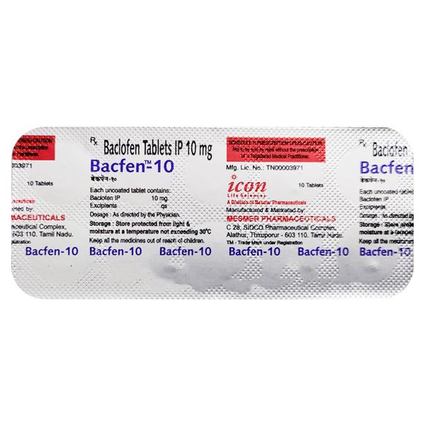 bacfen 10mg tablet