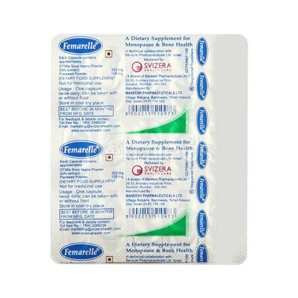 Femarelle Capsule 15'S : Uses, Side Effects, Price | Netmeds