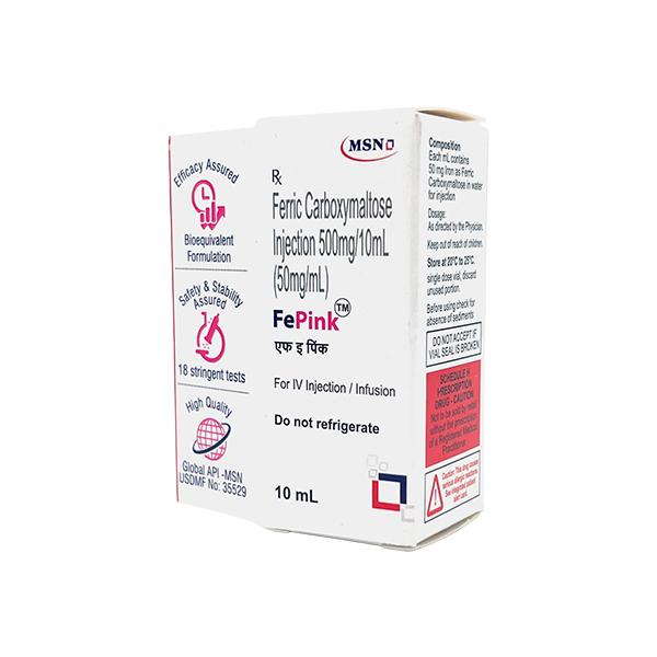 Fepink 500mg Injection 10ml Price, Uses, Side effects | Netmeds